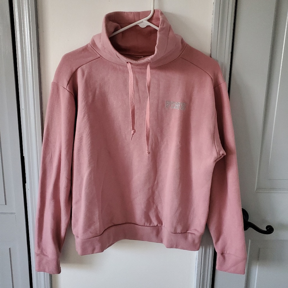 Pink cowl neck sweater